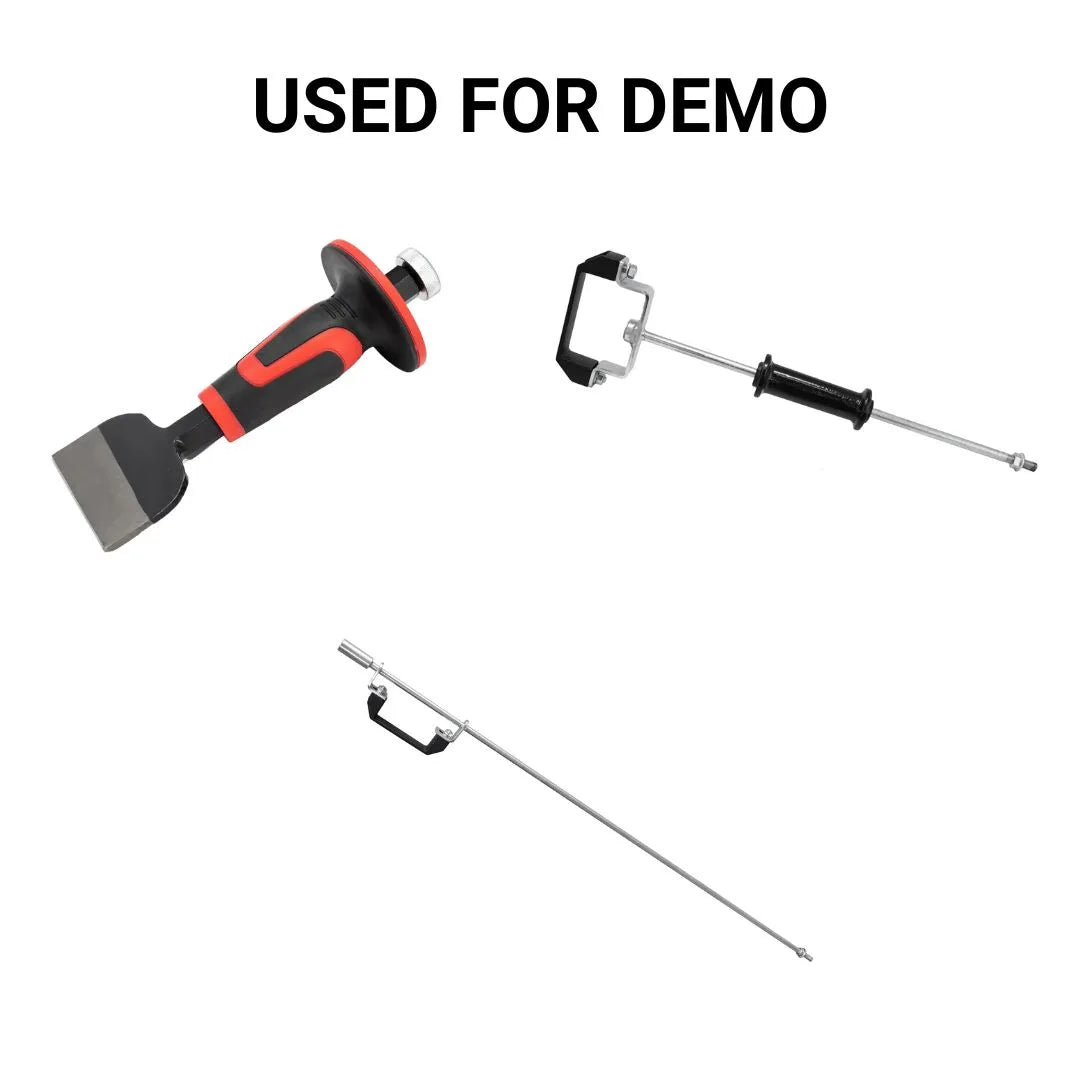 Fat Chisel Kit w/ 610 mm Extension & 510 mm Sliding Hammer Handle (Used for Demo)