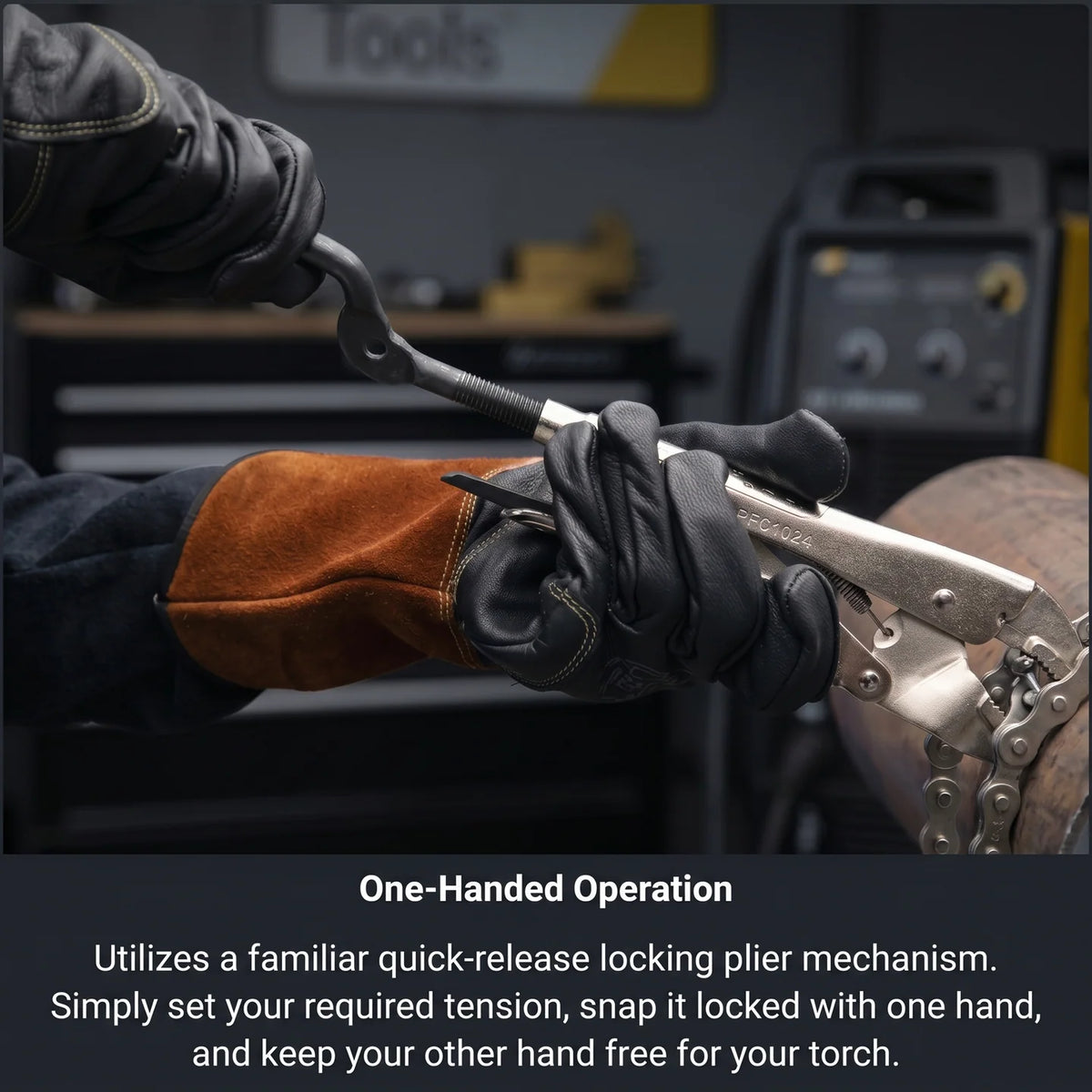"The Python" Pipe Alignment Chain Pliers