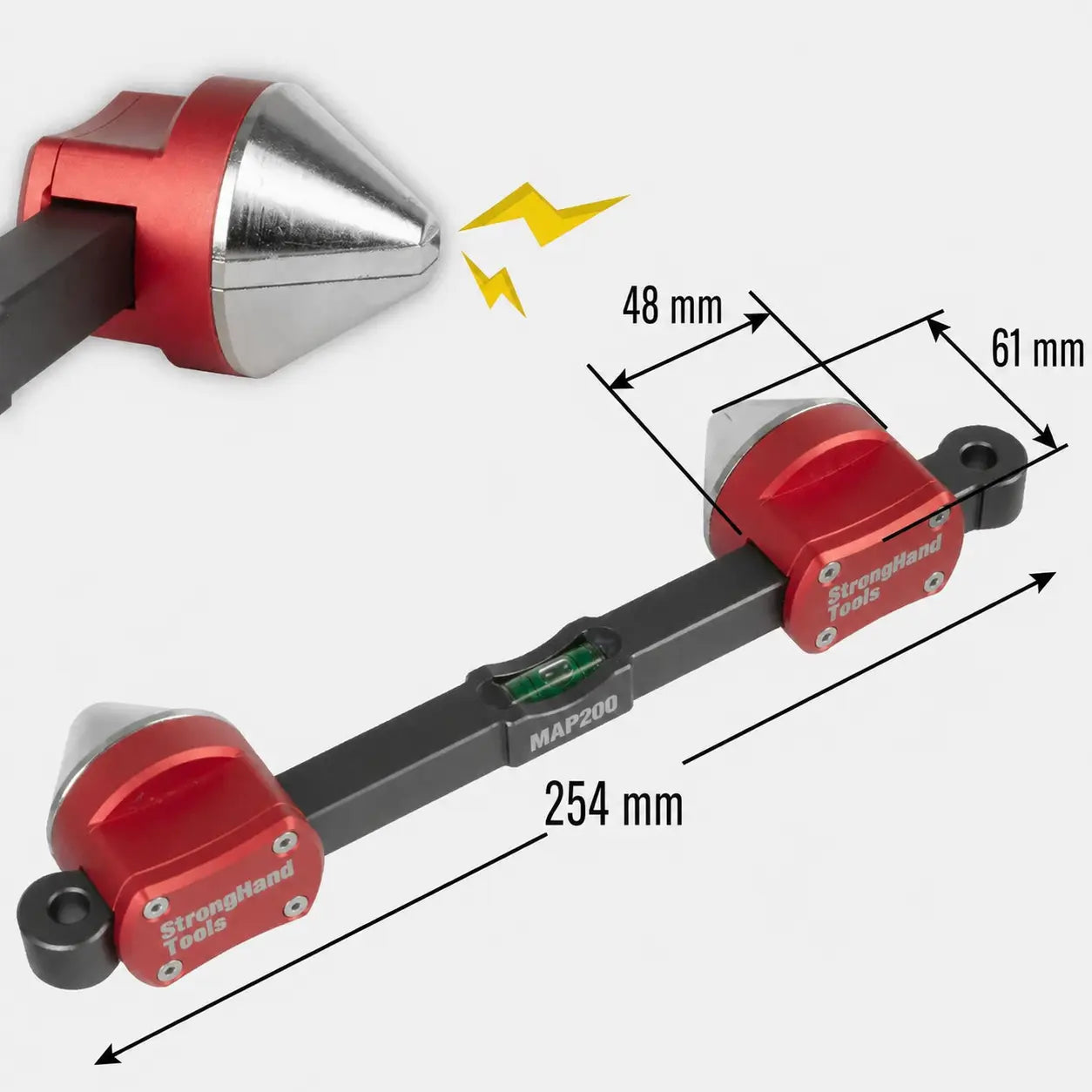 Magnetic Pipe Centering Head/Alignment Pin Combo Kit