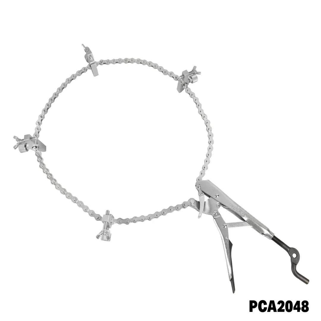 Python Chain Pliers + Pipe Alignment Clamp