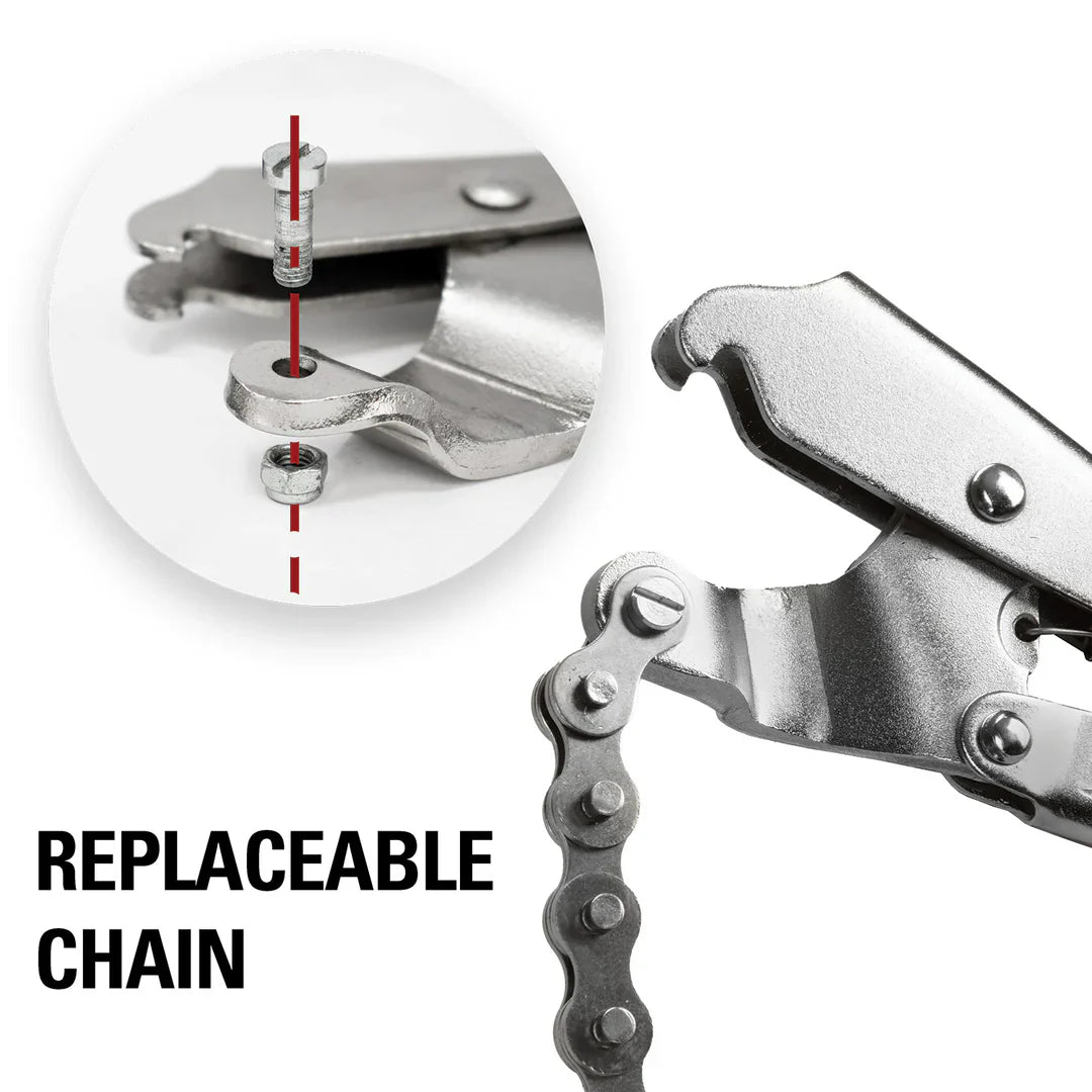 Python Chain Pliers + Pipe Alignment Clamp