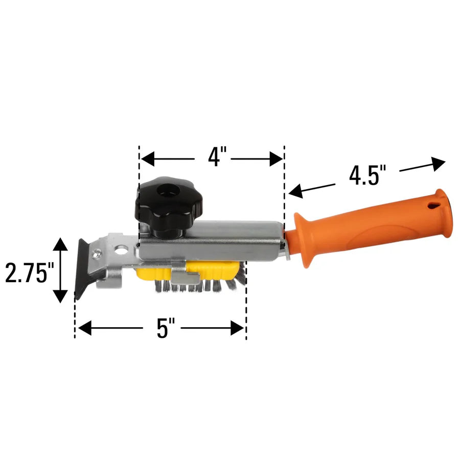WireBrush Scraper w/Ergonomic Handle