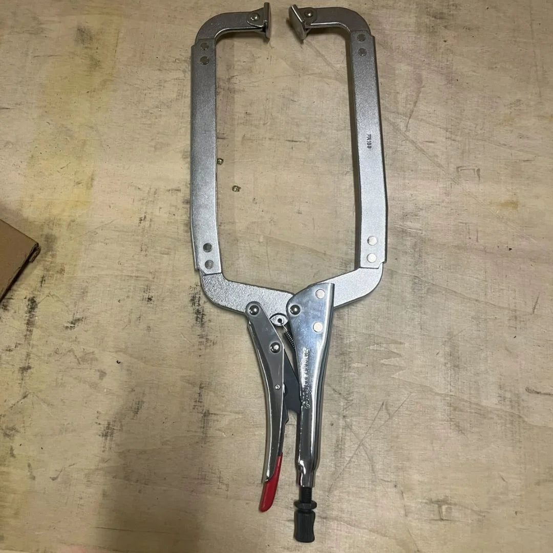 Locking C-Clamp, 114 mm Capacity, Swivel Pads (Used for Demo)