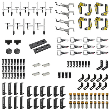 128-pc. Square Tube Fixturing Kit, Fit 16 mm Holes