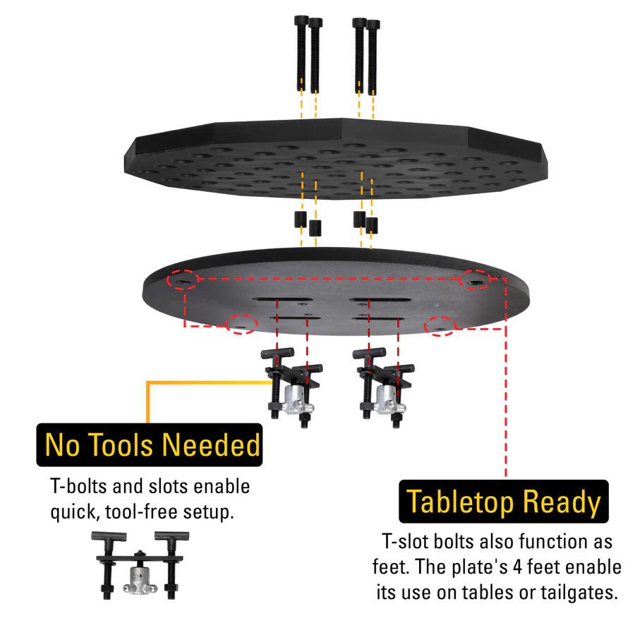 Scout Tripod, 356 mm Diameter, Work Stand, 16 mm System