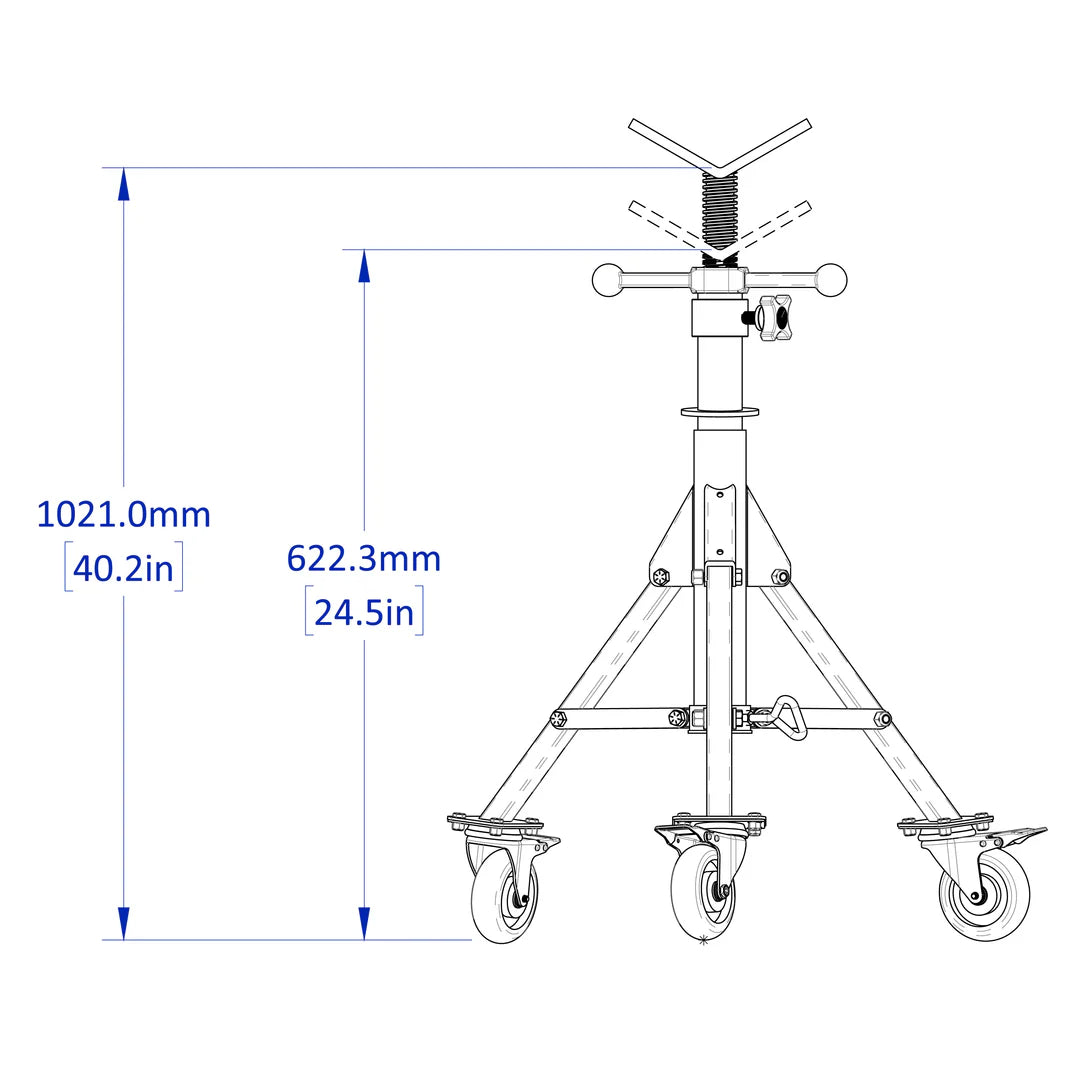 Scout Tripod, 356 mm Diameter, Work Stand, 16 mm System