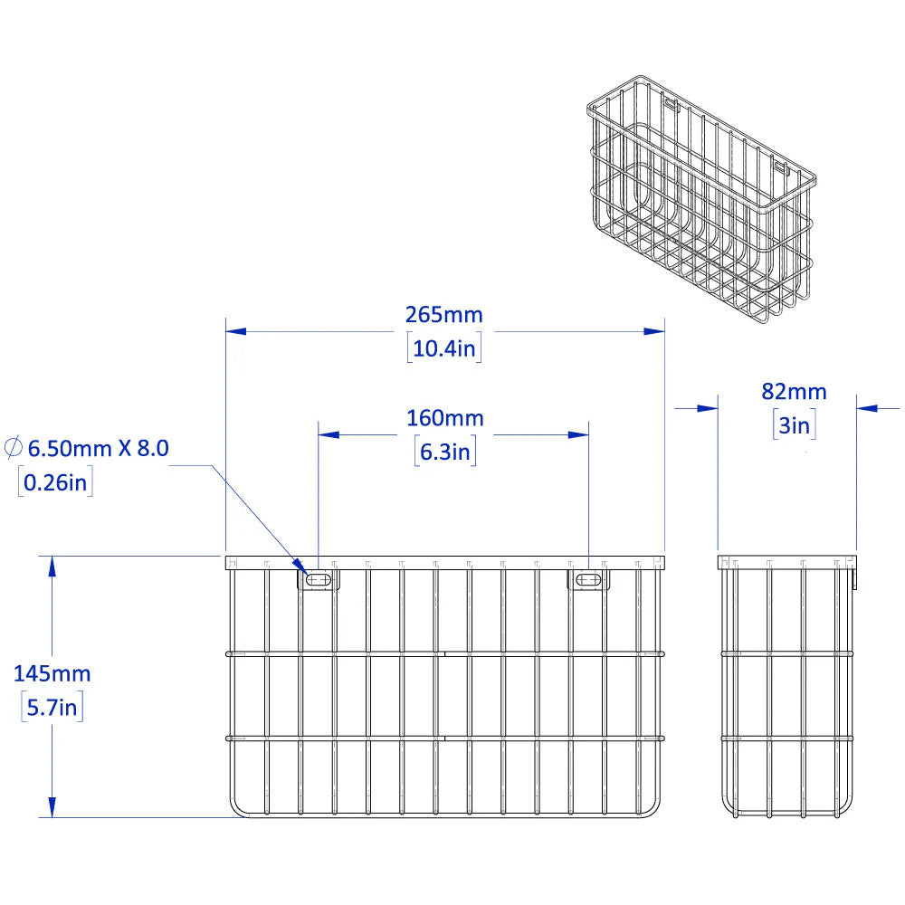 Tool Basket 2-pc Pack for Work Rover Stools (WRA100B-2PK)