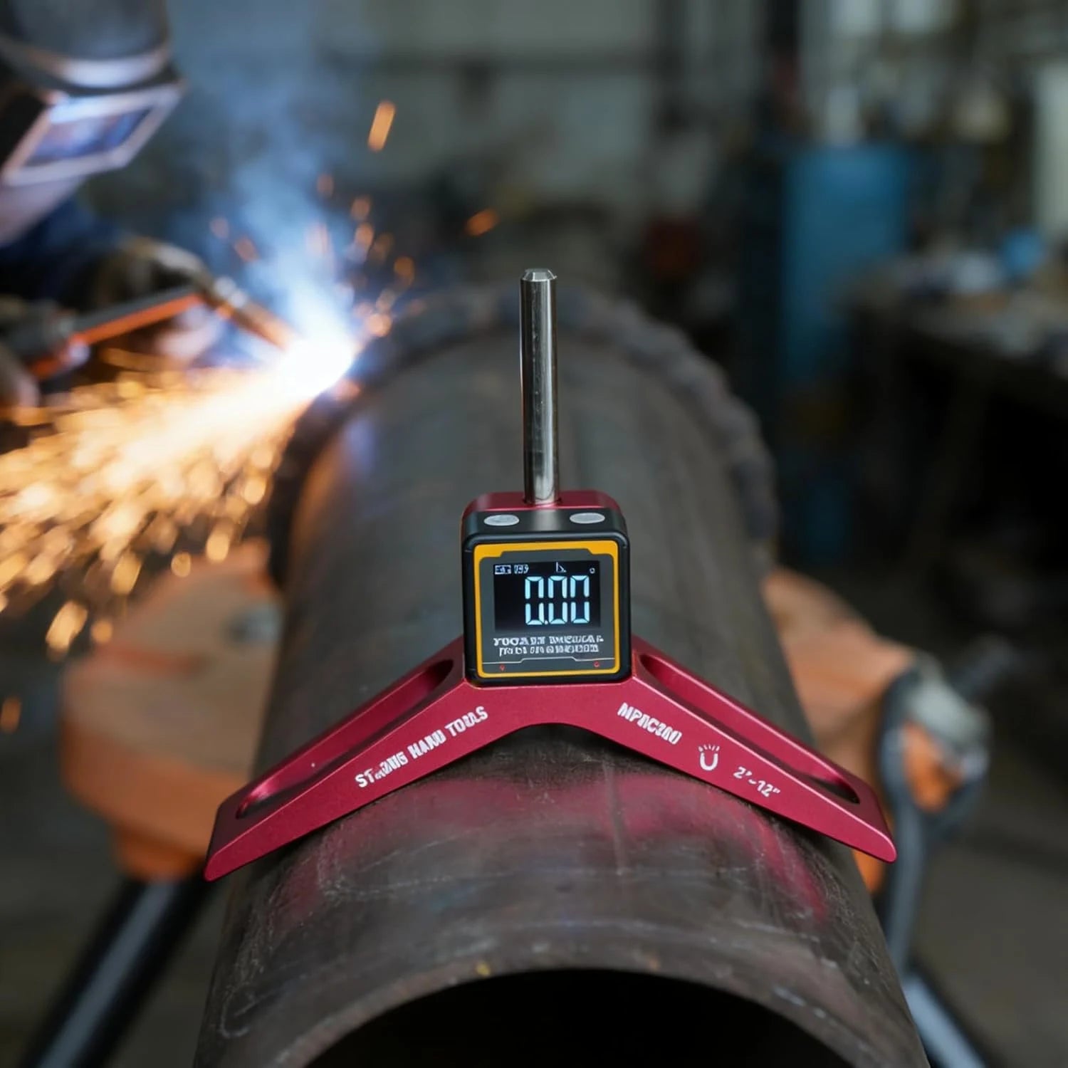 Magnetic Pipe Centering Head, Digital Precision Model