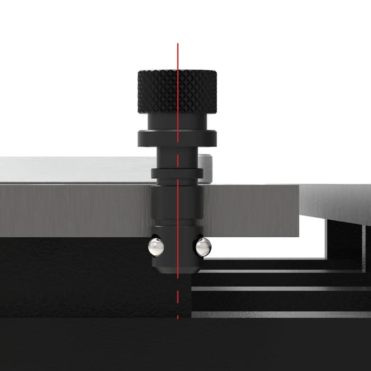 Three locking steel balls move outward to lock the bolt in position.