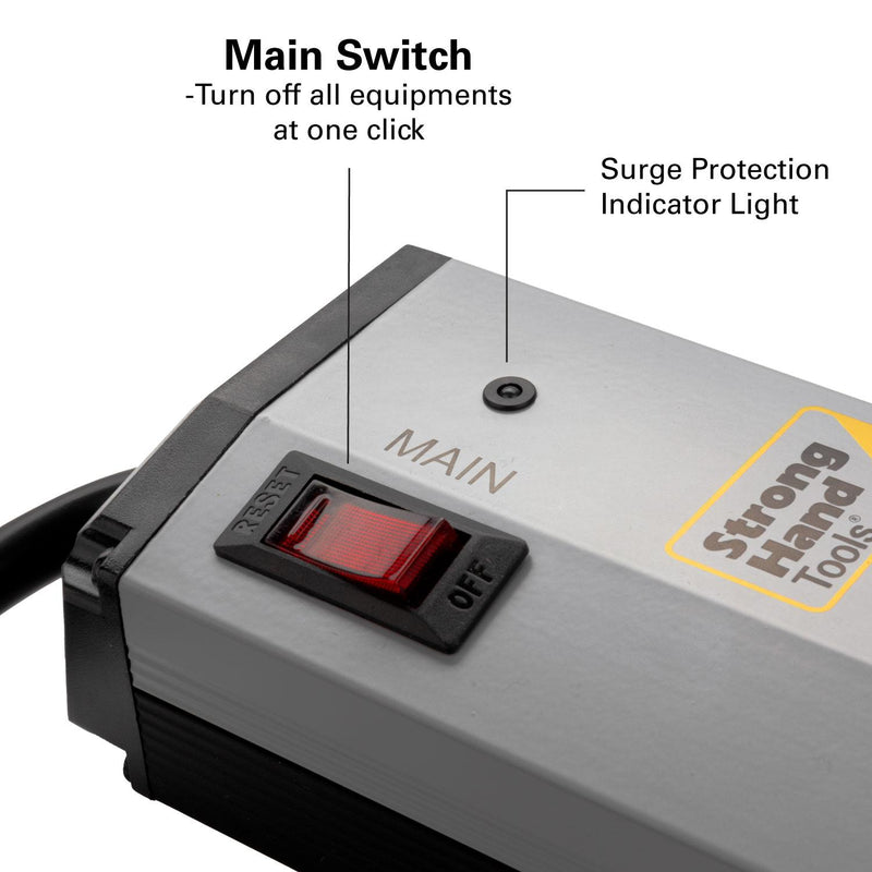 Load image into Gallery viewer, Surge Protector Power Strips w/ USB Port, Metal Case
