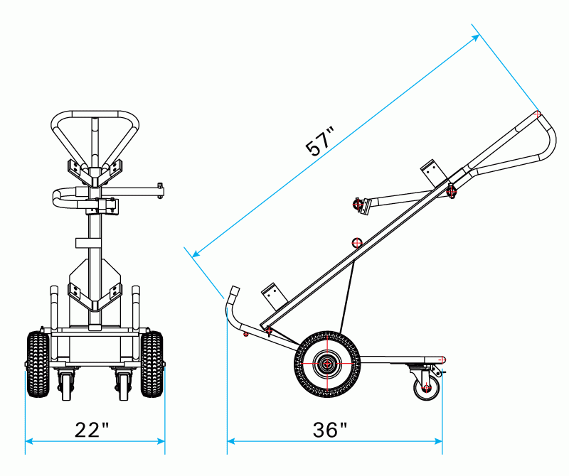 Load image into Gallery viewer, Gas Cylinder Cart
