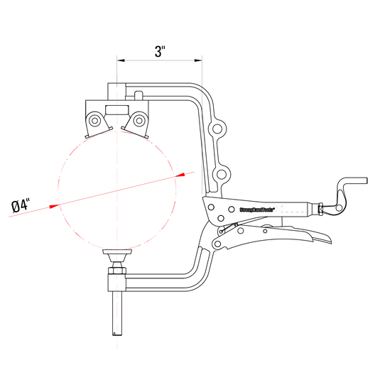 Zentrierschablonenzange