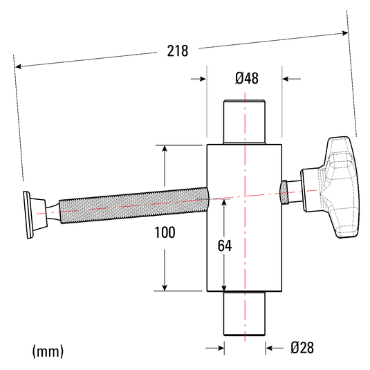 Stranová push svěrka, Alpha 28