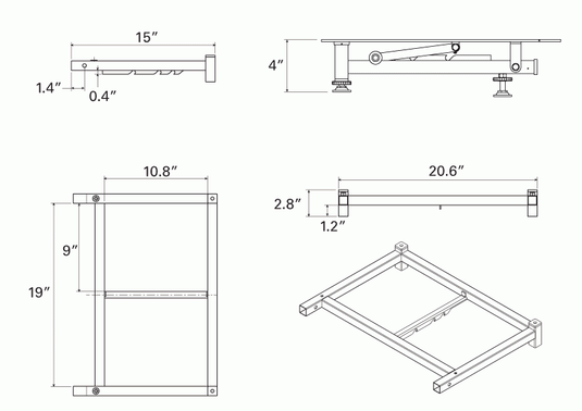 Tragbares FixturePoint-Tischpaket