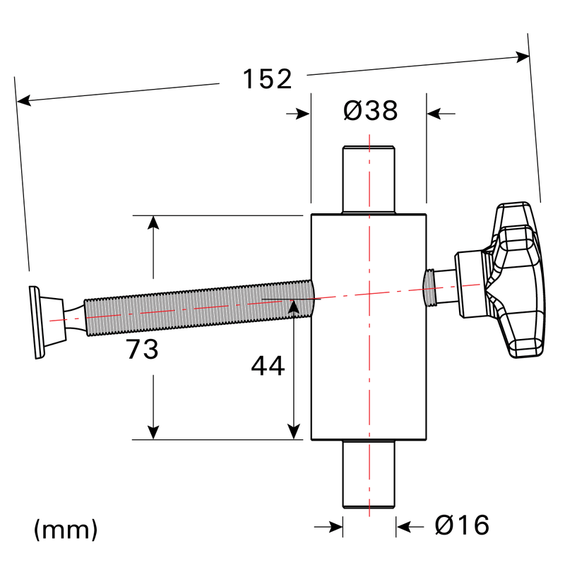 Laden Sie das Bild in Galerie -Viewer, {Seitendruckklemme XL, passend für 16-mm-Bohrungen
