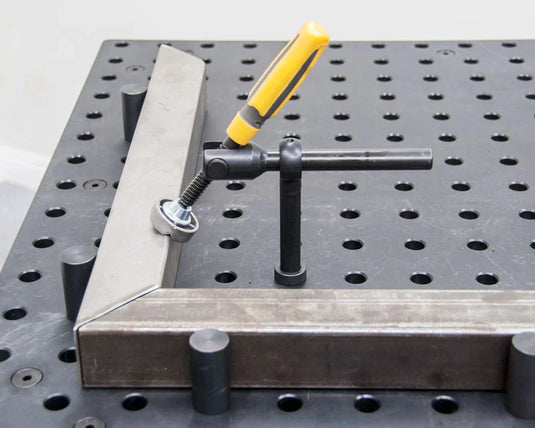 Schwenkbare T-Pfostenklemme, passend für 16-mm-Bohrungen