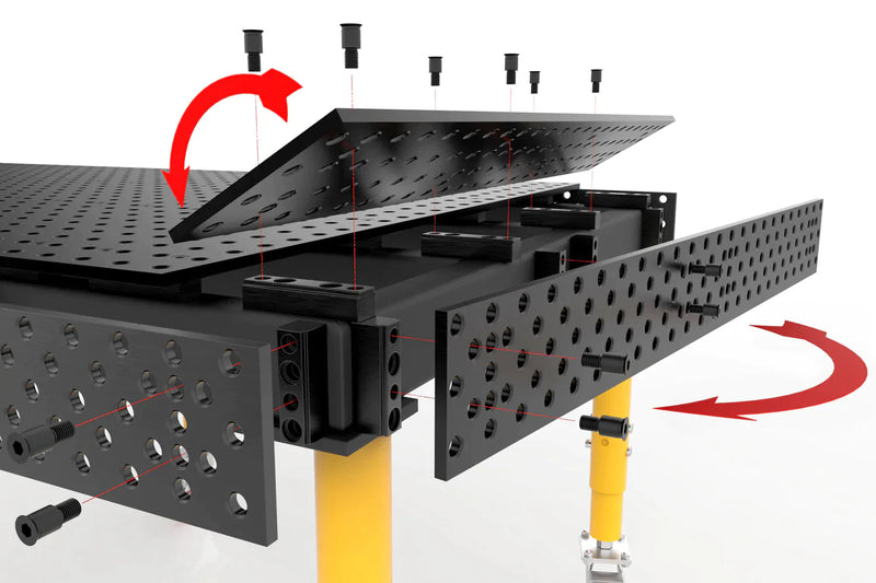 Load image into Gallery viewer, Table Plate Mounting Kits, 16 mm Holes
