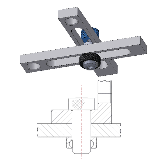 Ball Lock Bolt Accessories, Fit 16 mm Holes