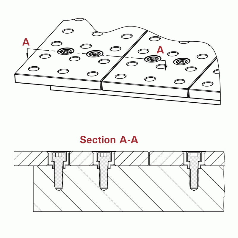 Load image into Gallery viewer, Reversible Table Plates, For MAX Slotted Tables
