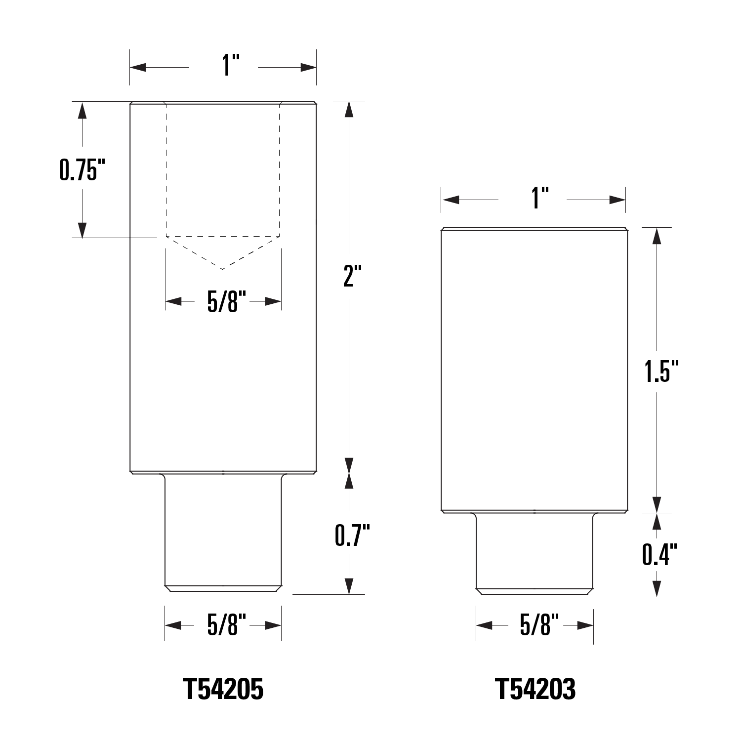 Anschläge, passend für 16-mm-Bohrungen