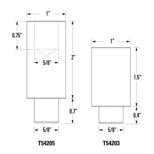 Anschläge, passend für 16-mm-Bohrungen