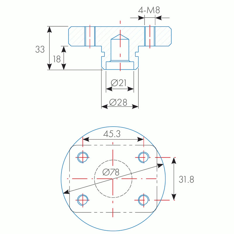 Load image into Gallery viewer, Mounting Adapter for Toggle Clamps, Alpha 28
