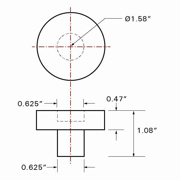 Load image into Gallery viewer, V-Block Spacer, Fits 16 mm Holes
